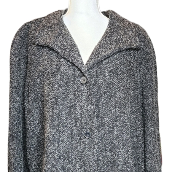 Sandro grey wool plus size coat. - Picture 4 of 16